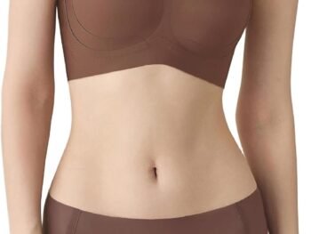 Bra and Panty Set Push-Up and Sports, Seamless Breathable Wireless Underwear Lingerie, Comfortable Intimate for Everyday Wear