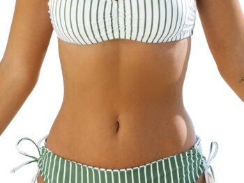 Women's 2 Piece Bikini Set Back Braided Straps with Reversible Bottom